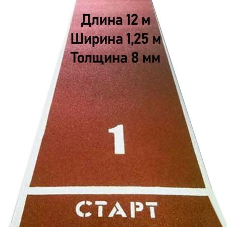 Купить Дорожка для разбега 12 м х 1,25 м. Толщина 8 мм в Казани 